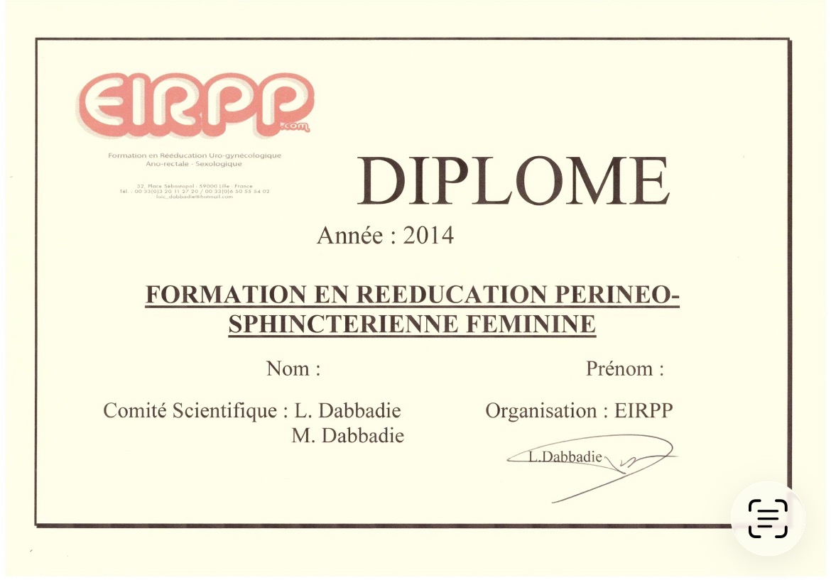 Diplôme officiel Marie Hélène