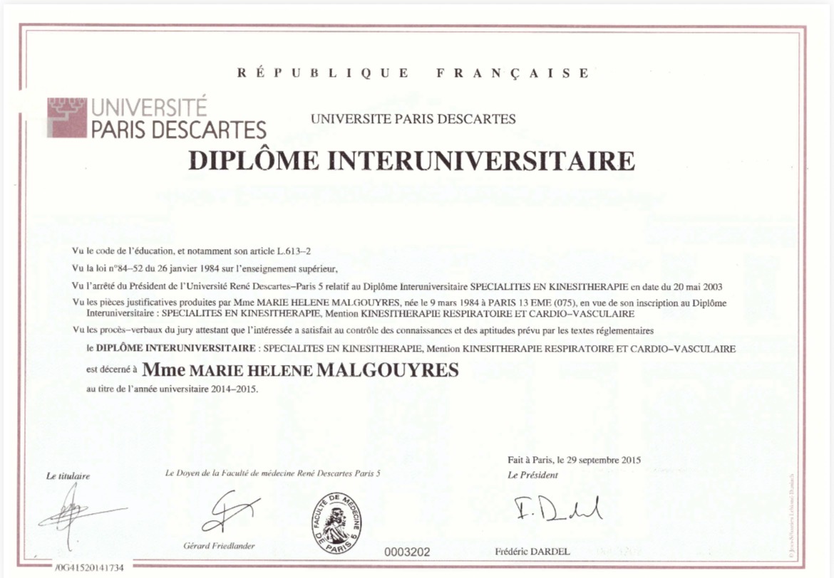 Diplôme officiel Rayan
